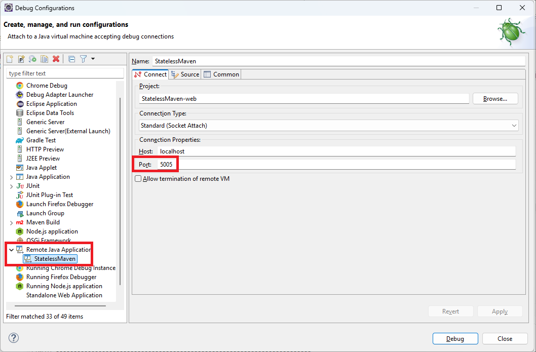 Remote Java Application