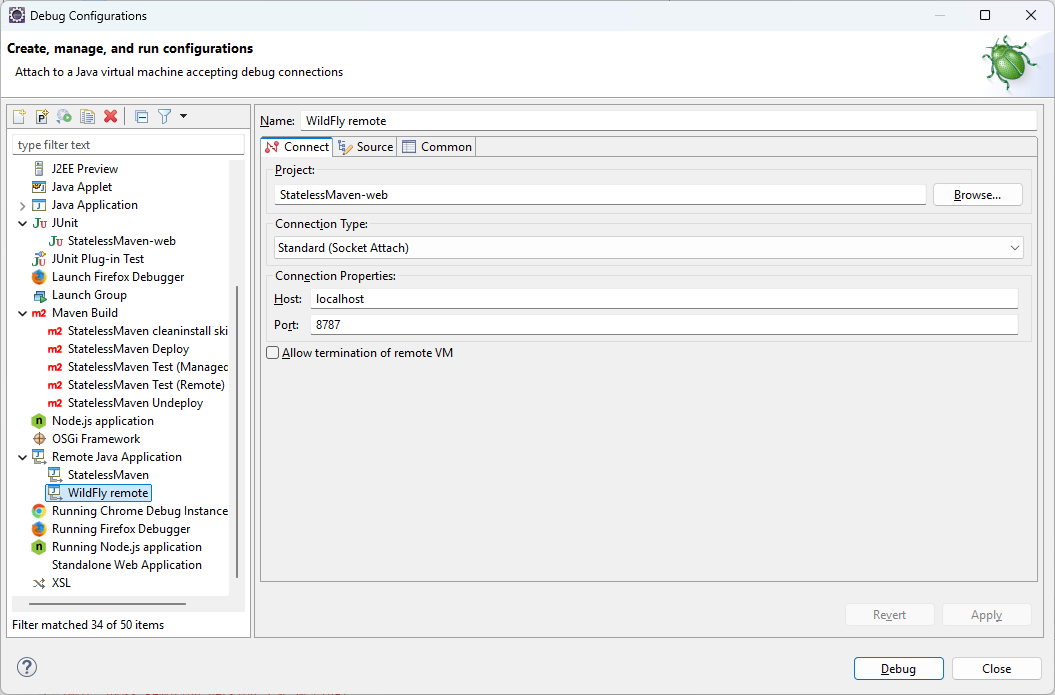 Debug Configuration