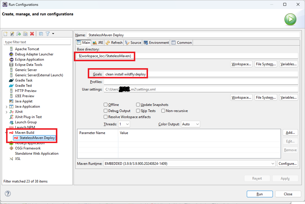 Run Configuration (2)